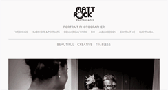 Desktop Screenshot of mattrockphotography.com